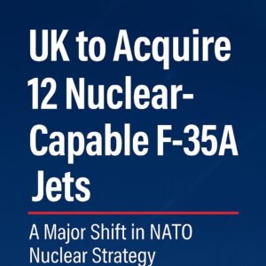 UK to Acquire 12 Nuclear-Capable F-35A Jets – A Major Shift in NATO Nuclear Strategy 1 UK to Acquire 12 Nuclear-Capable F-35A Jets