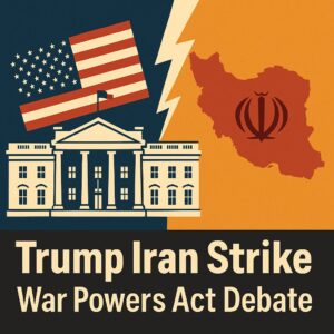 Trump, Iran, and the War Powers Debate 1 Trump lran Strike War Powers Act Dabate