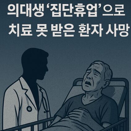 의대생 집단휴업으로 치료 못 받은 환자 사망