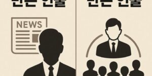 언론이 만든 인물 국민이 만든 인물