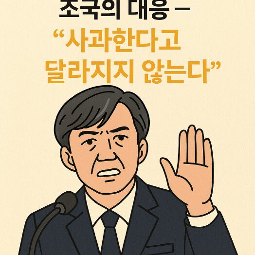 사과한다고 달라지지 않는다.