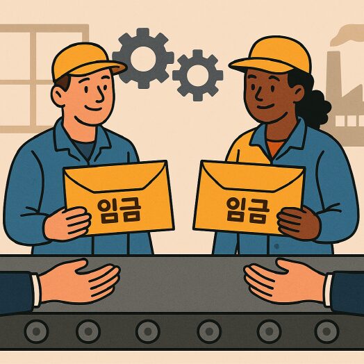 같은 일을 한다면 같은 임금이 맞다
