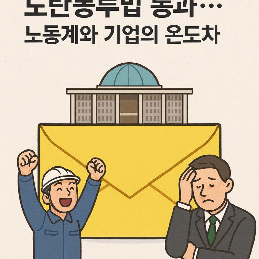 “노란봉투법 통과… 노동계와 기업의 온도차”