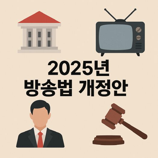 2025년 방송법 개정안, 왜 다시 주목받고 있을까요? 1 2025년 방송법 개정안