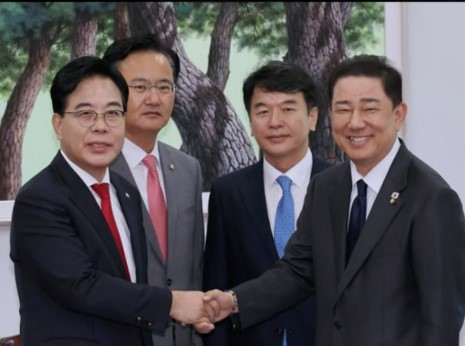 김병기 원내대표 3대 특검법 수정’ 국민의힘 요구 수용