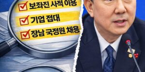 김병기 의원을 둘러싼 보좌진 사적 이용, 기업 접대, 장남 국정원 채용 의혹을 정리한 시사 뉴스 썸네일 이미지