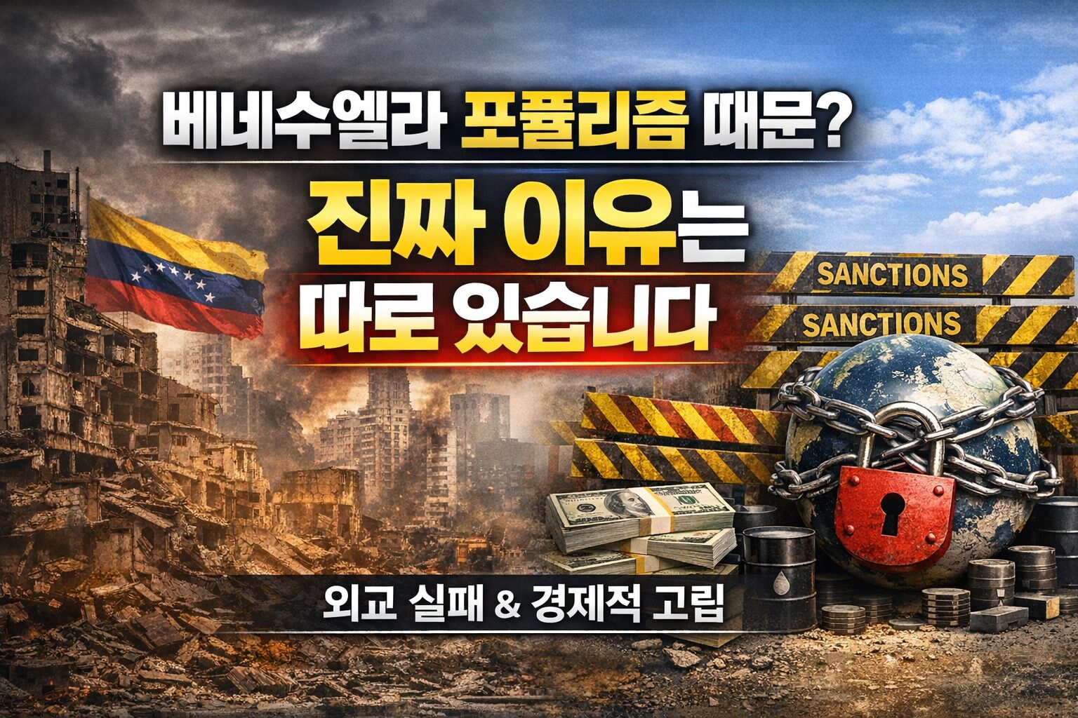 베네수엘라 포퓰리즘 논란과 인플레이션의 진짜 원인을 설명하는 썸네일 이미지